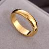 Titanium Steel Ring Hypoallergenic Simple Polished 18k Stainless Steel Pinky Ring Fashion Jewelry