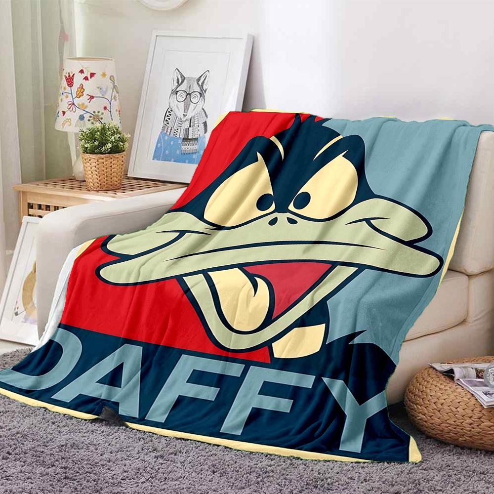 1pc Daffy Duck Blanket Polyester Fiber, All Season Comfort for Sofa, Bed, Office, Car, Camping Ideal Home Decor & Gift, Office Comfort