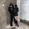 Mens Vintage Spider Print Hooded Sweatshirt Loose Fit Long Sleeve Streetwear