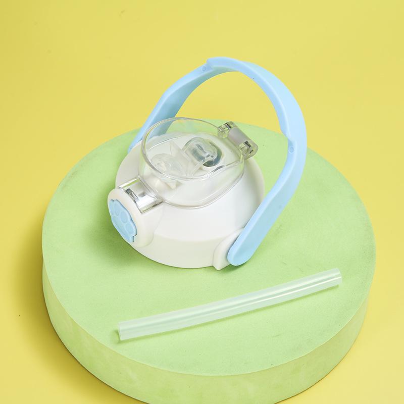 Cartoon Stainless Steel Children's Thermos Cup High Appearance Level Girl Student Sippy Cup Portable Jump Cap Pot Belly Cup