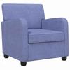 Armchair Jeans Blue Fabric