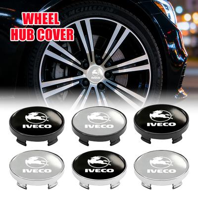 Car Styling Logo Auto Wheel Hub Center Caps Sticker Rim Cover For IVECO Daily Van Chassis Cab e-Daily Eurocargo 4x4 T-Way Rigid