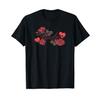 Fender Tag Rosen und Herzen dekoriertes Logo Valentinstags-T-Shirt