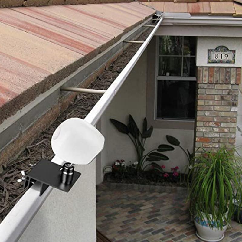 Specjalny wspornik monitorujący do rynny deszczowej, odporny na warunki atmosferyczne wspornik do montażu na rynnie z uniwersalnym adapterem śrubowym, regulowany do kamer