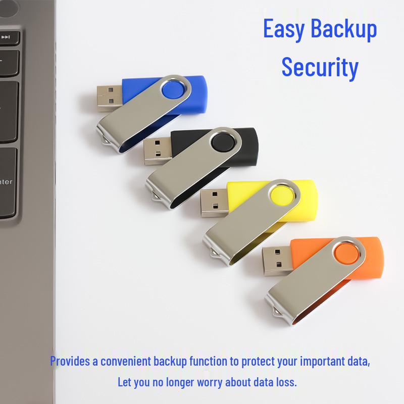 Custom Logo Swivel USB Flash Drive: 4GB, 16GB, 32GB - Ideal for Exhibitions and Creative Promotions.