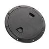 8in Round Deck Plate UV Resistant Black Inspection Hatch Cover for Marine Boat RV