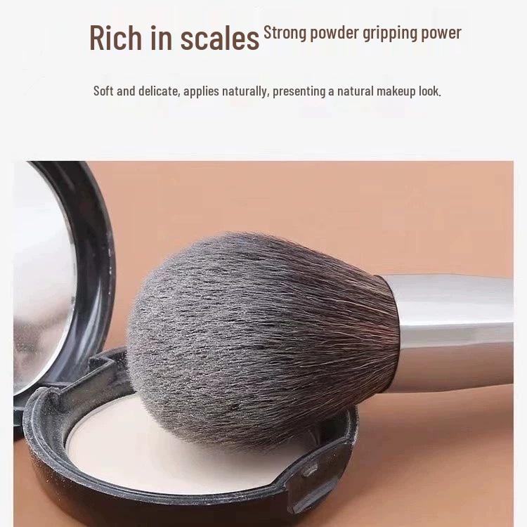 24-Piece Professional Animal Hair Makeup Brush Set for Artists - Real Wool Brushes