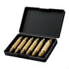 6 Pieces Screw Extractor Set with Case Hex Shank Broken Tool for Home