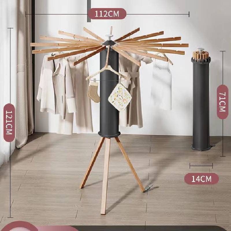 

Треножная сушилка для осьминога со складной конструкцией для использования в помещении и на улице чёрный