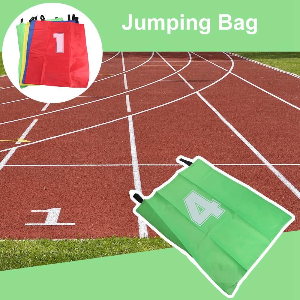 4pcs Colorful Kids Field Race Bag Foldable Kangaroo Jumping Bag  Interactive Sense Training