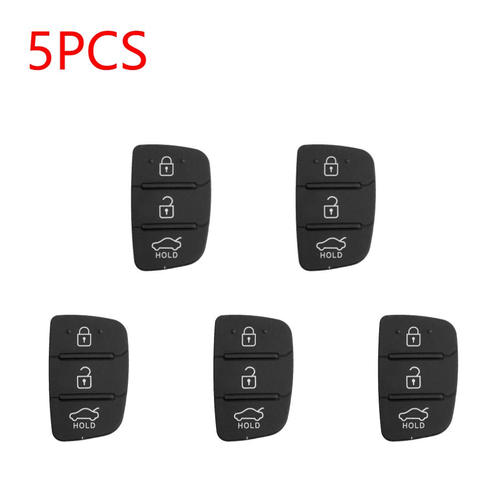1/5/10PCS Replacement 3 Button Rubber Pad for i30/i35/iX20 Solaris Verna Flip Remote Car Key Shell Case Cover