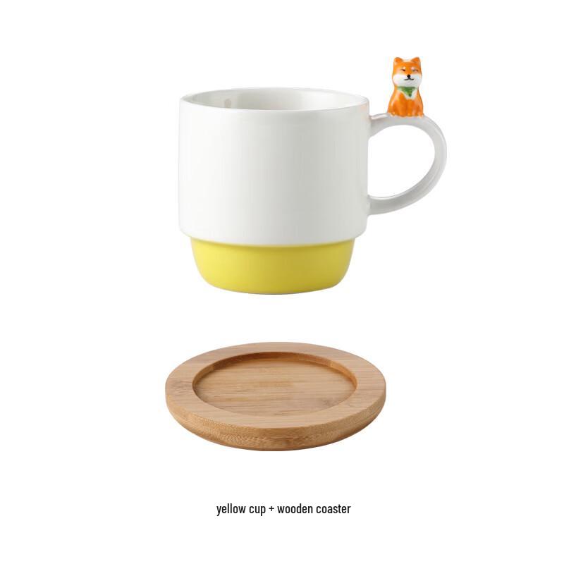 Shiba Inu Stackable Ceramic Breakfast Coffee Cup