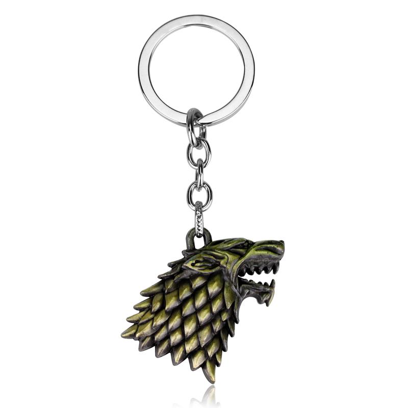 Classic Movie Dragon Shape Keychain Wolf Head Pendant Fashion Trend Bottle Opener Keyring for Fan Collectible Accessories