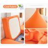 Cool Fabric Sofa Seat Cover Soft Texture Stretch Washable Removable Chair Soft Cushion Cover Sets Cold Solid Color Sofa Protector 1 /2 /3 /4 Seat