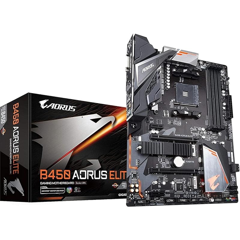 

Ігрова материнська плата GIGABYTE B450 AORUS ELITE ATX [AMD оснащено чіпсетом B450] MB4624