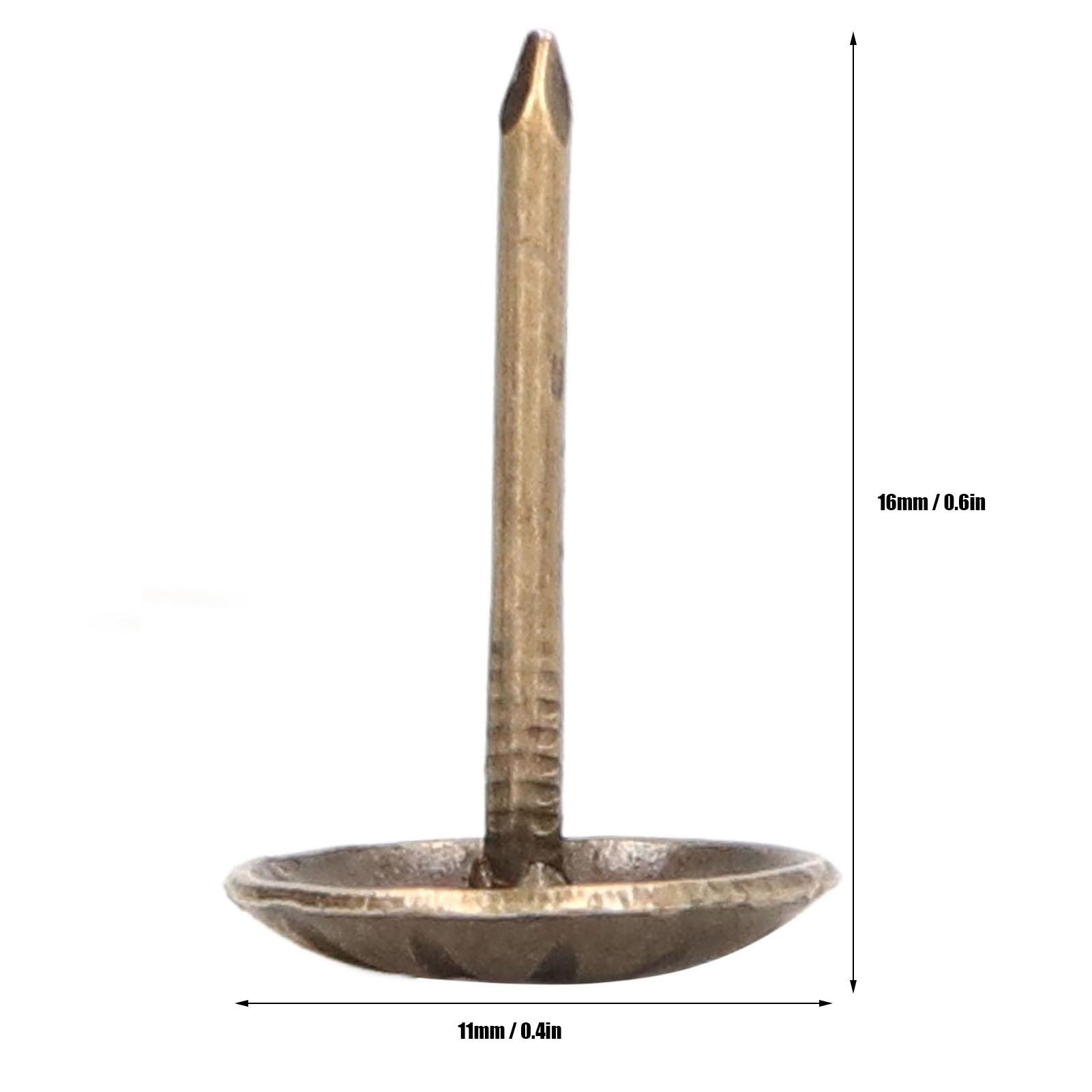 100 шт. мебельные гвозди из углеродистой стали для интерьера, декоративные гвозди с тканевой линейкой и подлокотником