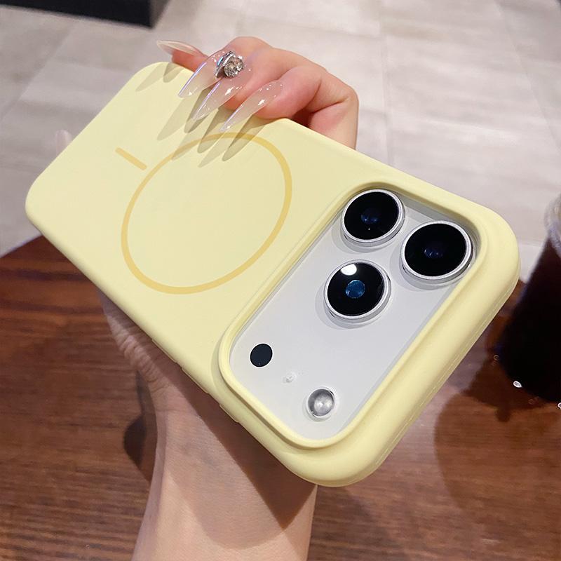 For IPhone 16 17 Air 12 13 14 15 Pro Max 16 Plus Shockproof Cover Luxury Liquid Silicone Magnetic Wireless Charge Phone Case
