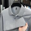 100% Pure Cotton High-quality Men's Long Sleeve Polo Shirt Autumn Fashion Simple Original Design Luxurious Golf T-shirt