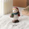 Christmas Resin Figurine Snowman Santa Statue Ornament for  Living Space Table Decoration Resin Craft Present