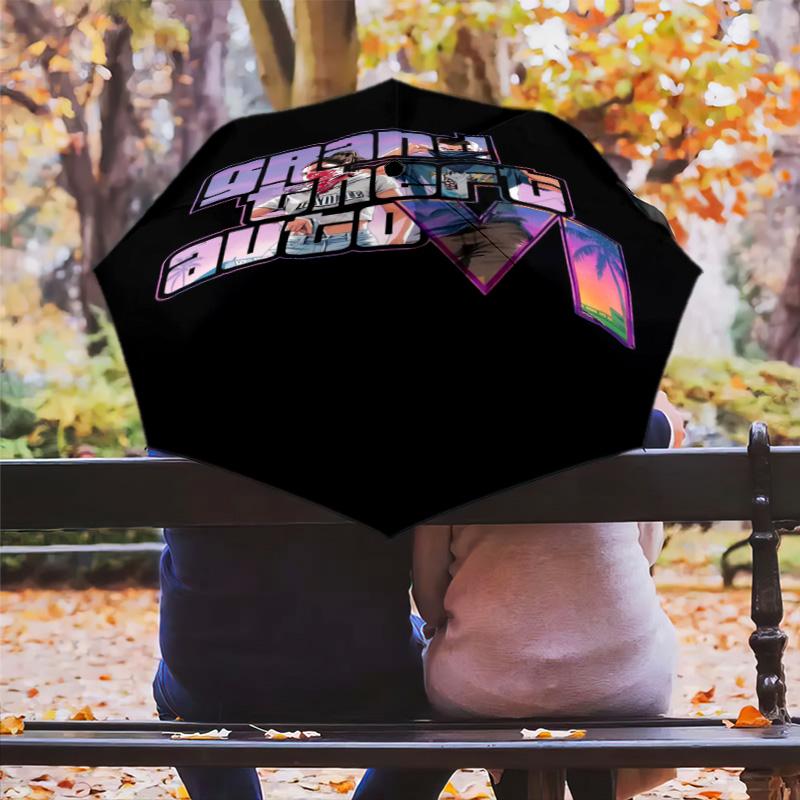 Grand Theft Auto V Folding Umbrella Portable Suitable For All Seasons Travel Umbrella Printing Light