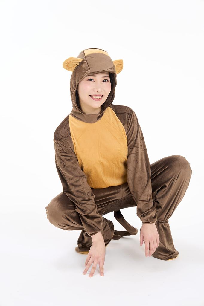 Monkey Kigurumi Halloween Full Body Zentai Event Monkey Cosplay Costume, Costume, Suit, Costume, (Size L)