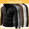 Mens Slim Fit Stand Collar Long Sleeve Coat Top Military Jacket For Stylish Look