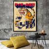 Japanese Canvas Print La Tinta Cat Poster Art Vintage Magazine Painting Wall Pictures For Living Room Home Decoration No Frame