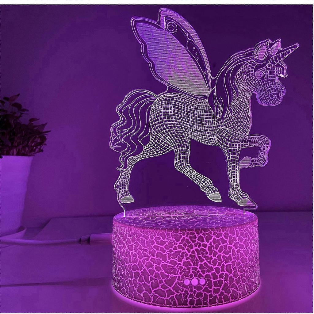 Gift Light Childrens Night Light with Remote Control and Smart Touch 7 Colors + 16 Colors Dimmable Unicorn Toy 3 4 5 6 7 8 9-year-old Girl G