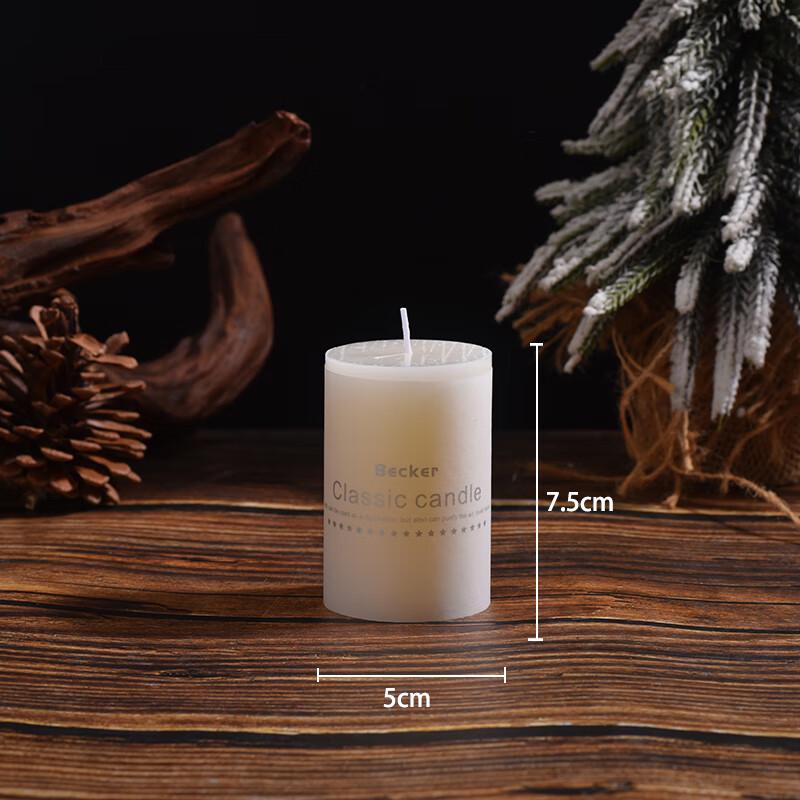 Classic Ivory Pillar Wedding Candle