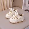 Children's little white shoes 2025 spring and autumn new girls cartoon pendant low-top board shoes Korean version of boys breathable sports shoes