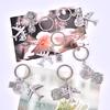Earth Airplane Pendant Keychains Travel Alloy Keyring Diy Handmade Jewelry Gifts