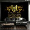Al-Ittihad FC Wall Tapestry Aesthetic Wall Hanging Printed Fabric Blanket Decorative Tapestries for Bedroom Living Room Home Decor