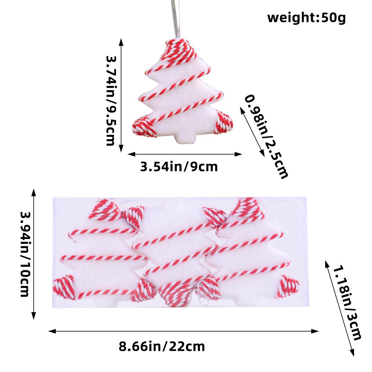 Red & White Flocked Christmas Ornaments: Gift Box, Star, and Irregular Shape Balls for Tree Decoration