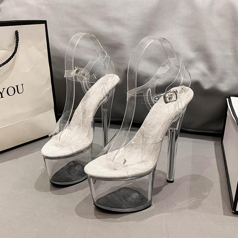 Autumn 2022 Fashion Pointed-Toe Platform Sandals - Women's Casual Wedding Banquet Shoes with Thin High Heel