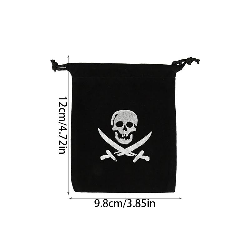 

10 шт. пиратских подарочных пакетов на шнурке, мешочек для монет, подарки для мальчиков на Хэллоуин, день рождения, маленькие пакеты для сладостей