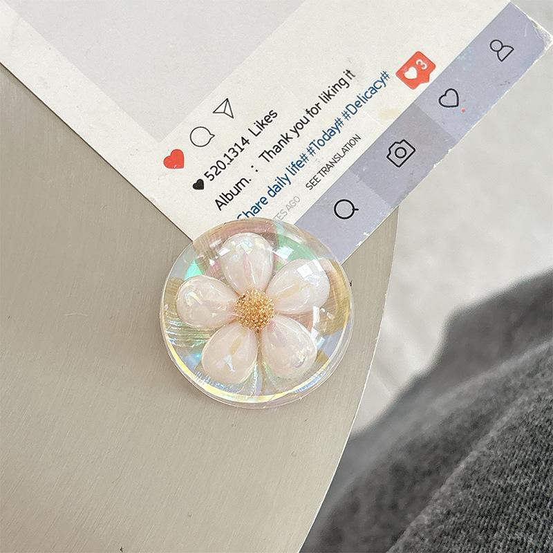 Wind Girl Heart Flower Bow Bear Transparent Airbag Mobile Phone Holder Paste Desktop Watch Chasing Drama