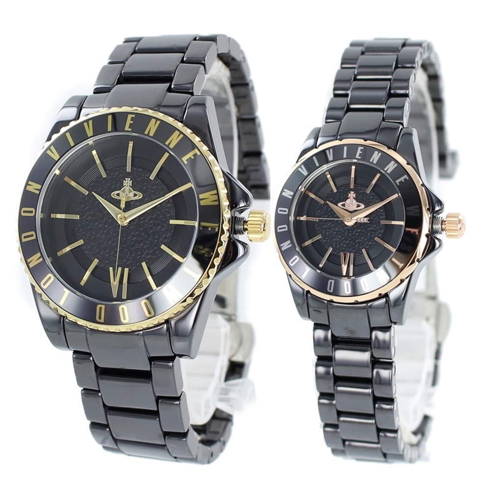 Vivienne Westwood Pair Watch Time Machine VV048GDBKVV088RSBK [Parallel Import]