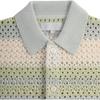 Kith Thompson Crochet Button Down Shirt Breath Unisex Tops Multi-Color KHM032046-5017