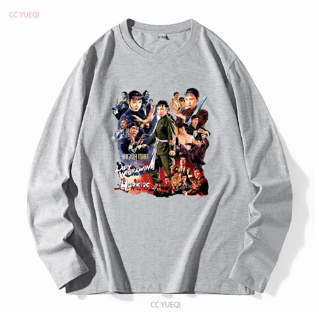 Angela Mao Lady Whirlwind Hapkido Movies T Shirt Heavy Cotton Vintage Washed Stretched Streetwear Slightly Soft Breathable