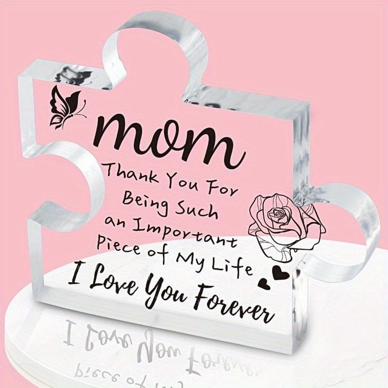 

Engraved Mom Puzzle - Heartfelt Acrylic Gift for All Special Occasions чистый