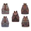 Leisure Time Ethnic Style Pattern School Bags Canvas Large Capacity Backpack Bags Travel Backpack Student