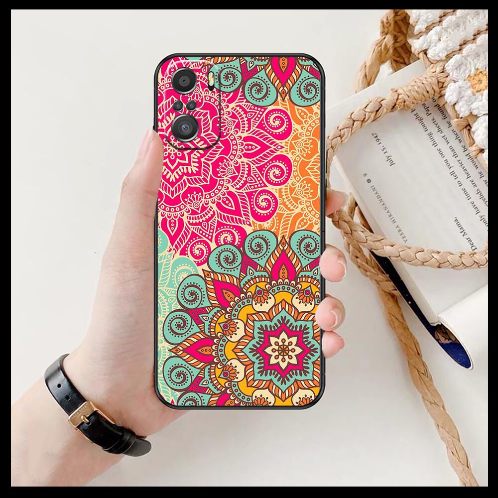 Art Flowers Banana Leaf  For Xiaomi Redmi Note 10S 10 9T 9S 9 8T 8 7S 7 6 5A 5 Pro Max Soft Black Phone Case