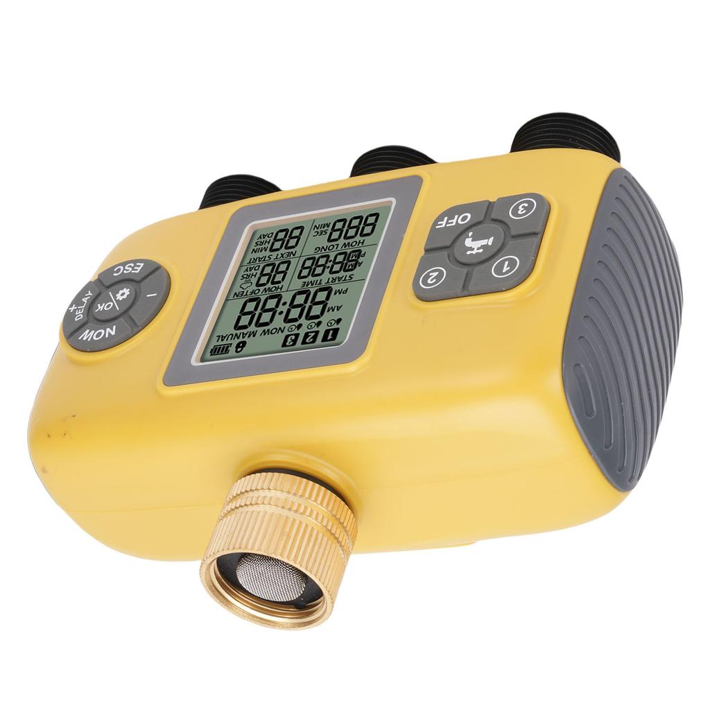 3 Outlet Sprinkler Timer Garden Hose Timer with Rain Delay Automatic Watering System Digital Irrigation Controller for