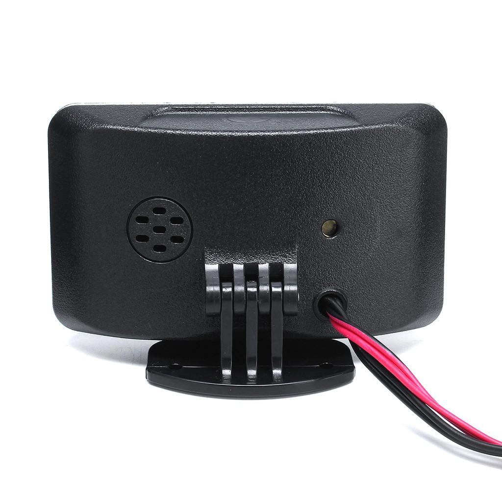 2in1 M10 -40 - 50℃ DC 12V-24V 9.5x6.3x3.2cm LCD Digital Gauge Voltage Pressure Water Temp Meter Alarm