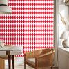 Harlequin Diamonds Wallpaper Coral and White, Fine Detail 50x1000