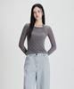 MIXXO Halter Neck See-Through Long Sleeve T-Shirt Re Lwf912C_Miwlwg31Qa
