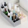 1pc Stackable Drawer Style Organizer Storage Box Multi Grid Hollow Plastic Storage Box Suitable For Socks Underwear Organizer