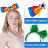 Teen Soccer Bowknot Shape Headbands Woman Student Cheerleading Game Gatherings Hairband Plastic Carnivals Hair Hoop