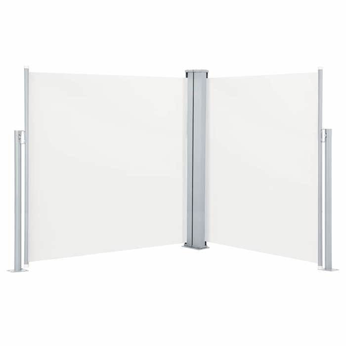VidaXL Auvent latéral rétractable Crème 140 x 600 cm