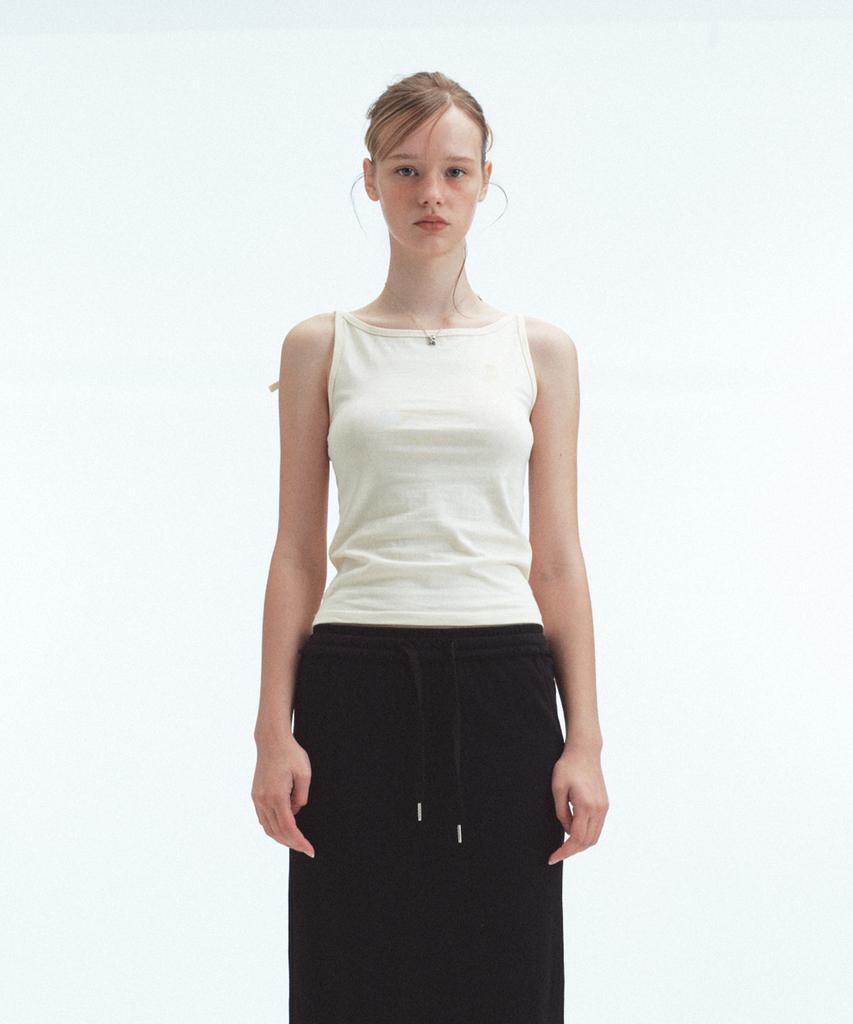 REST&RECREATION Back Tie Sleeveless - Cream